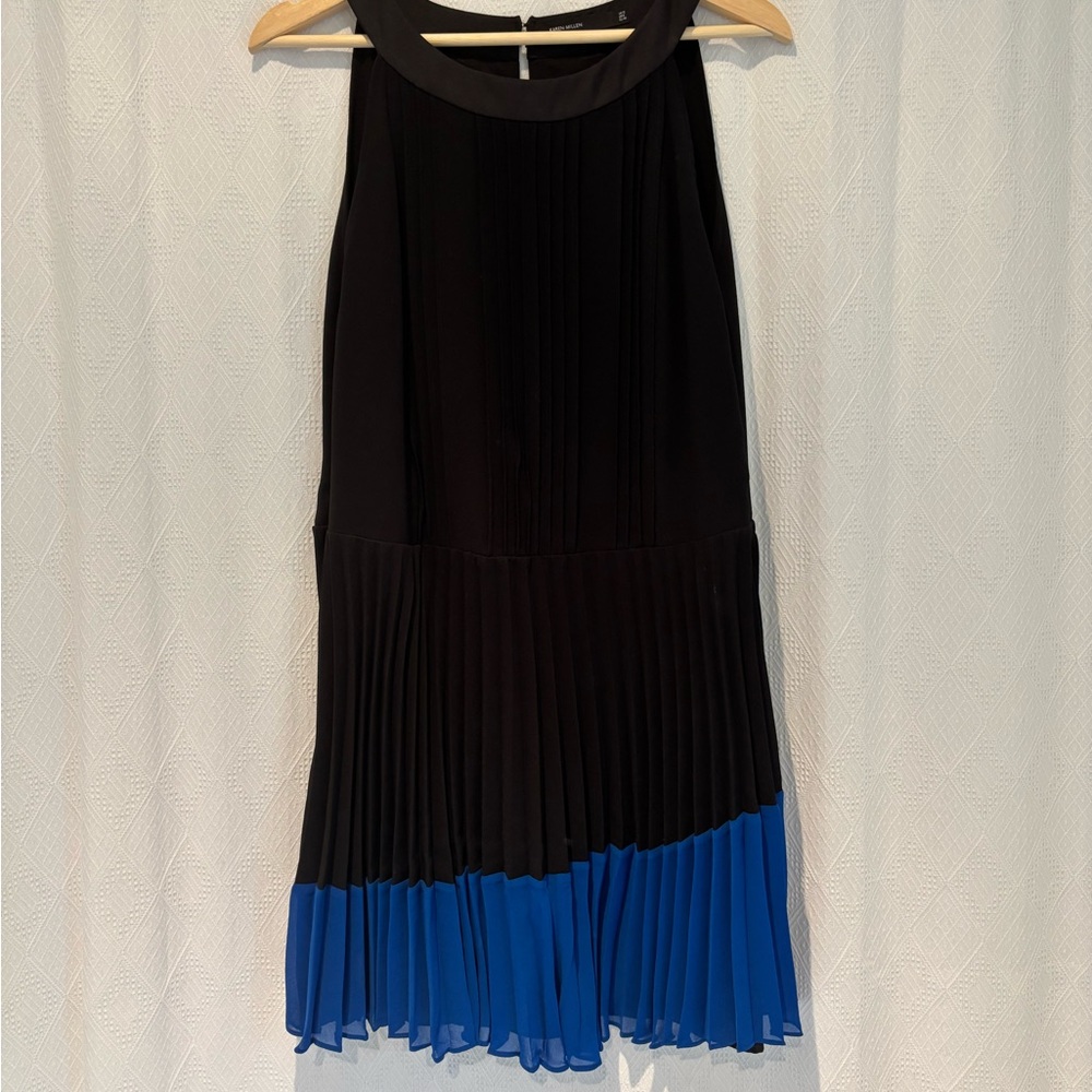 Karen Millen Black and Blue Cocktail Dress